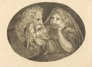 Lear et Cordelia - Thomas Butts, Jr. after William Blake