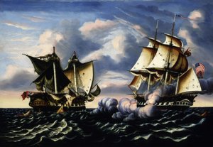 Capture de la frégate H.B.M. Macedonian par la frégate américaine United States, 25 octobre 1812