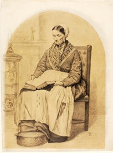(Femme assise, lisant)
