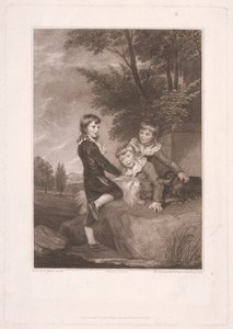 Thomas Philip troisième Lord Grantham, plus tard Comte De Grey, avec ses frères, Frederick John et Philip