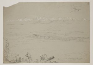 Lac Yverdon ou Neuchâtel depuis la colline Chaumont, Suisse, 1841 - Thomas Cole