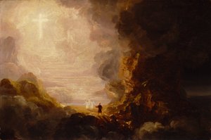 Le pèlerin de la croix au terme de son voyage (étude pour la série La croix et le monde) - Thomas Cole