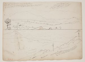 Vue vers les montagnes d