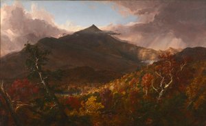 Vue de la montagne Schroon, comté d