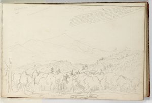Vue de la montagne Schroon regardant vers le nord, 28 juin - Thomas Cole