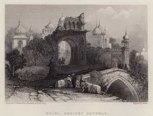 Delhi, ancienne porte - Thomas Colman (after) Dibdin