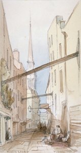 Huggin Lane, City de Londres, 1851 - Thomas Colman Dibdin