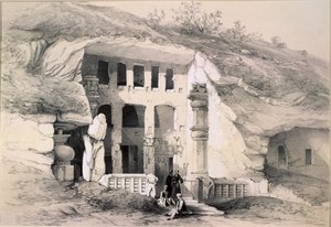 Kannari, Extérieur de la Grande Grotte Chaitya - Thomas Colman Dibdin