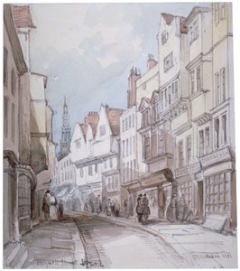 Vue de Holywell Street, Westminster, Londres, 1851 - Thomas Colman Dibdin