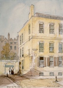 Vue de Whitefriars montrant le coin de Lombard Street, City de Londres, 1851 - Thomas Colman Dibdin