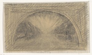 Vue à travers une arche