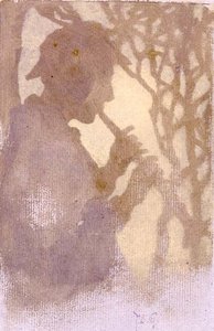 Un forestier, ou Jouant de la flûte au Pays Imaginaire - Thomas Cooper Gotch