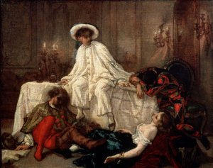 Après le bal masqué, années 1850 - Thomas Couture