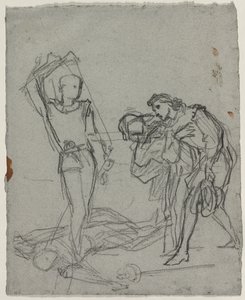 Duel après le bal masqué (recto), vers 1857 - Thomas Couture
