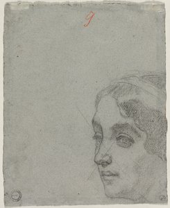 Tête de femme verso, vers 1857