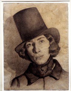 Portrait de Maurice Sand (1823-1889), fils de George Sand, à 21 ans - Thomas Couture
