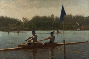 Les frères Biglin tournant la bouée, 1873