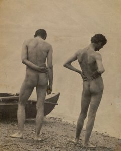 Thomas Eakins et John Laurie Wallace sur une plage, 1883
