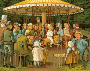 Manège ou carrousel à Paris, Champs-Élysées