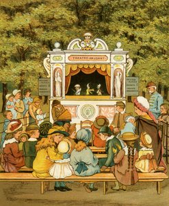 Spectacle de marionnettes dans les jardins des Tuileries