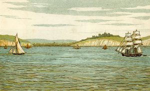 Falaises blanches de Douvres vues depuis une traversée de la Manche - Thomas Crane