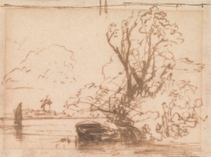 Un bateau amarré au bord d
