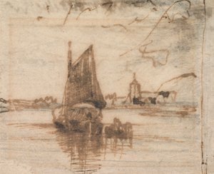 Un voilier calme - Thomas Creswick