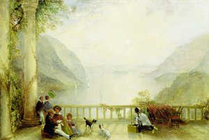 Figures sur un balcon, probablement à Westpoint