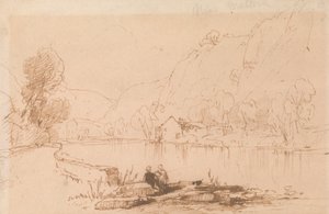 Pêcheur au bord d