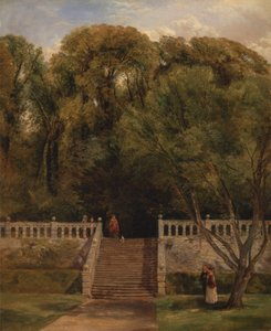 Sur la terrasse de Haddon Hall, Derbyshire