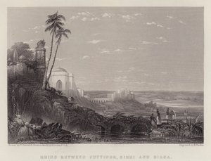 Ruines entre Futtipur, Sikri et Biana - Thomas Creswick