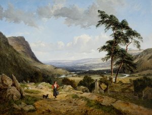 La Vallée de Llangollen, nord du Pays de Galles, 1856 - Thomas Creswick