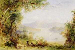 Vue sur la rivière Hudson, vers 1840-45