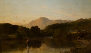 Paysage montagneux avec rivière, c.1838-86 - Thomas Danby