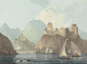 Vue est des forts Jellali et Merani, Muscat - Thomas Daniell