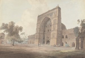 Entrée Principale de la Mosquée Jami, Jaunpur - Thomas Daniell