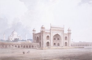 La porte du Taj Mahal, Agra, Uttar Pradesh - Thomas Daniell