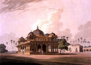 Le mausolée de Mucdoom Shah Dowlut, à Moneah sur la rivière Soane, de 