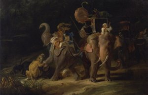 Chasse au tigre dans les Indes orientales - Thomas Daniell