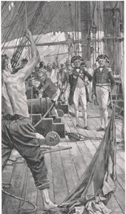 Hisser le célèbre signal, illustration de 