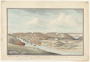 Attaque contre le fort Washington, vers 1776-1812 (aquarelle)