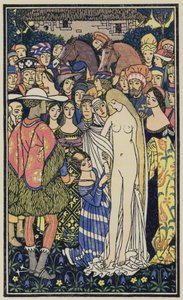 Illustration pour Le Décaméron de Boccace (lithographie couleur)