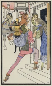 Illustration pour Le Décaméron de Boccace (lithographie couleur)