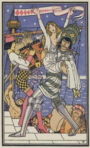 Illustration pour Le Décaméron de Boccace (lithographie couleur)