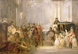 Le prince Charles Edward Stuart entrant à Édimbourg - Thomas Duncan