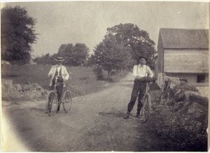 Samuel Murray et Benjamin Eakins à bicyclette - Thomas Eakins