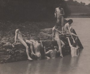 Étude pour "Natation - Thomas Eakins