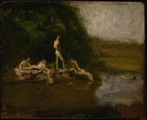 Étude pour « Le Trou de baignade » - Thomas Eakins