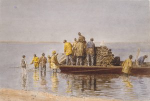 Ramasser le filet, 1881.