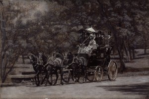 Le Fairman Rogers Four-In-Hand (Un Matin de Mai dans le Parc) - Thomas Eakins